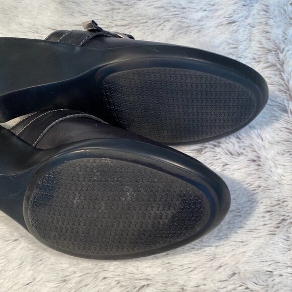 Ann Klein iflex Black Clogs size 9M - Picture 4 of 7